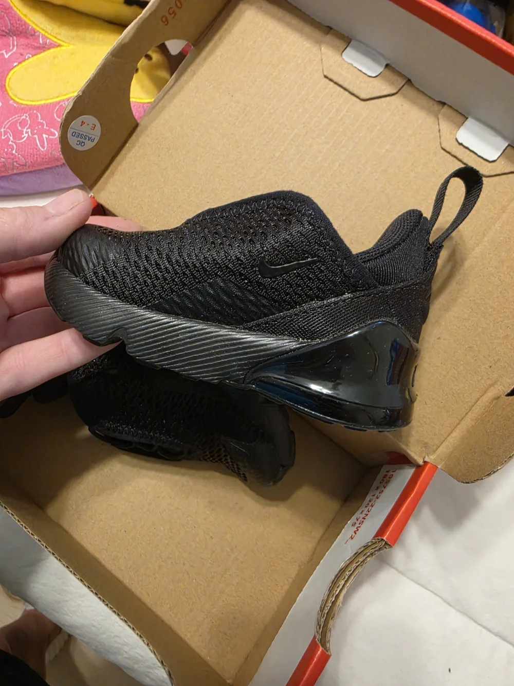 Nike Kids' All-Black Lightweight Athletic Shoes